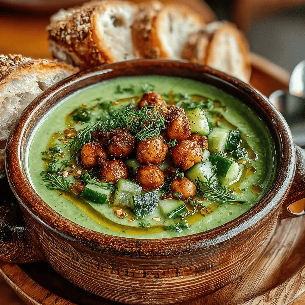 When temperatures rise or you simply crave a light meal, nothing satisfies quite like a refreshing bowl of soup. The Refreshing Chickpea & Cucumber Soup is not just a culinary treat; it’s a nourishing option packed with flavor, making it an ideal choice for anyone seeking a healthy yet satisfying dish. This soup seamlessly blends the earthy goodness of chickpeas with the crispness of cucumbers, resulting in a vibrant and revitalizing experience that can be enjoyed any time of the year.