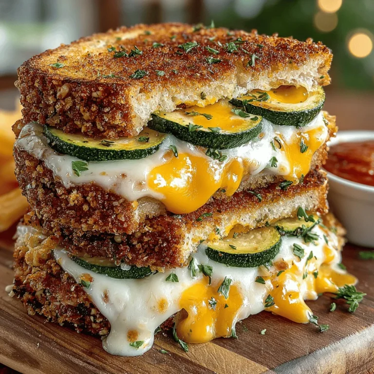 In recent years, zucchini has surged in popularity among home cooks and culinary enthusiasts alike, emerging as a versatile ingredient that elevates countless dishes. From zoodles to savory baked goods, this humble vegetable has found its place in the spotlight, proving that it can do much more than simply be a side dish. One of the most delightful ways to enjoy zucchini is in the Zesty Zucchini Grilled Cheese Sandwich, a creative interpretation of the beloved classic that combines the comfort of gooey, melted cheese with the fresh, vibrant flavors of zucchini.