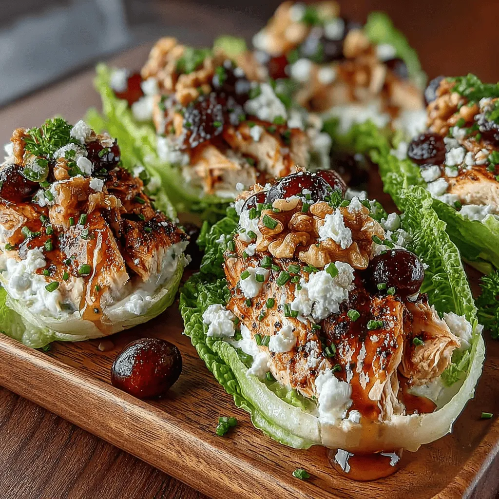 In a world where healthy eating is becoming increasingly important, finding delicious and nutritious recipes can often be a challenge. Enter the Crisp & Zesty Mini Chicken Salad Lettuce Boats—an easy-to-make dish that is perfect for lunch, a light dinner, or even as an appetizer for gatherings. This recipe not only satisfies your cravings but also provides a burst of flavor and freshness, making it a staple for your meal rotation. Packed with protein, healthy fats, and vibrant ingredients, these lettuce boats offer a delightful way to enjoy a wholesome meal without the guilt.