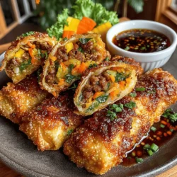 Egg rolls have long been a beloved staple in various cuisines, particularly within Asian culinary traditions. Their crispy exterior, combined with a multitude of savory fillings, makes them an irresistible snack or appetizer. While traditional egg rolls often feature classic ingredients like cabbage and pork, there is a world of possibilities when it comes to creative fillings. In this recipe, we elevate the classic egg roll by incorporating the unique flavor of Hatch green chiles and ground chicken, resulting in a spicy, flavor-packed treat that is sure to impress.