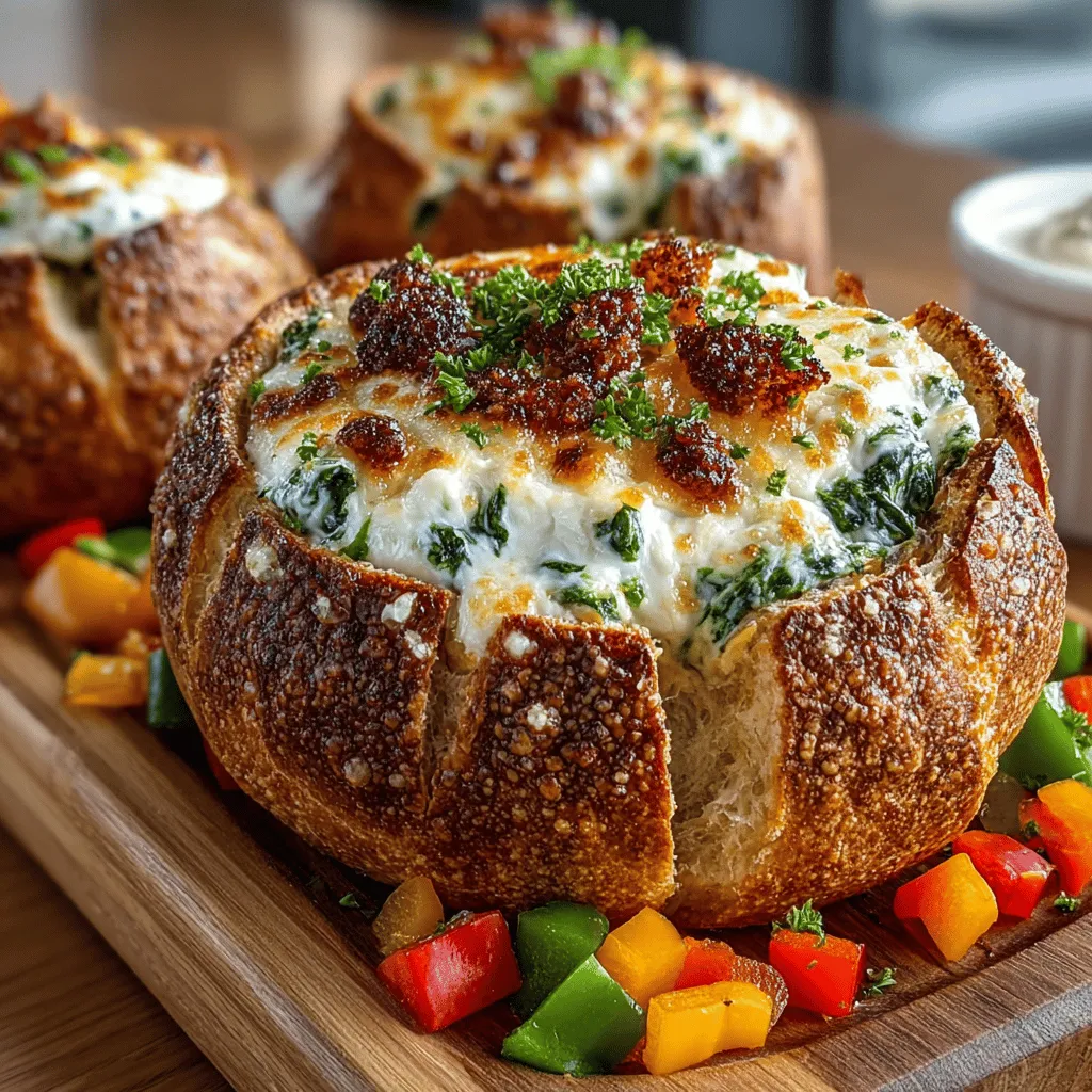 Spinach dip has long been a staple at gatherings, parties, and holidays, beloved for its creamy texture and savory flavor. Often served with crunchy veggies or crispy chips, it has established a reputation as a must-have appetizer that can easily elevate any occasion. However, if you're looking to impress your guests with a unique twist on this classic dish, Mini Spinach Dip Bread Bowl Poppers are the perfect solution. These delightful bites combine the warm, cheesy goodness of spinach dip with the irresistible crunch of freshly baked bread, creating an interactive and flavorful experience that will keep everyone coming back for more.