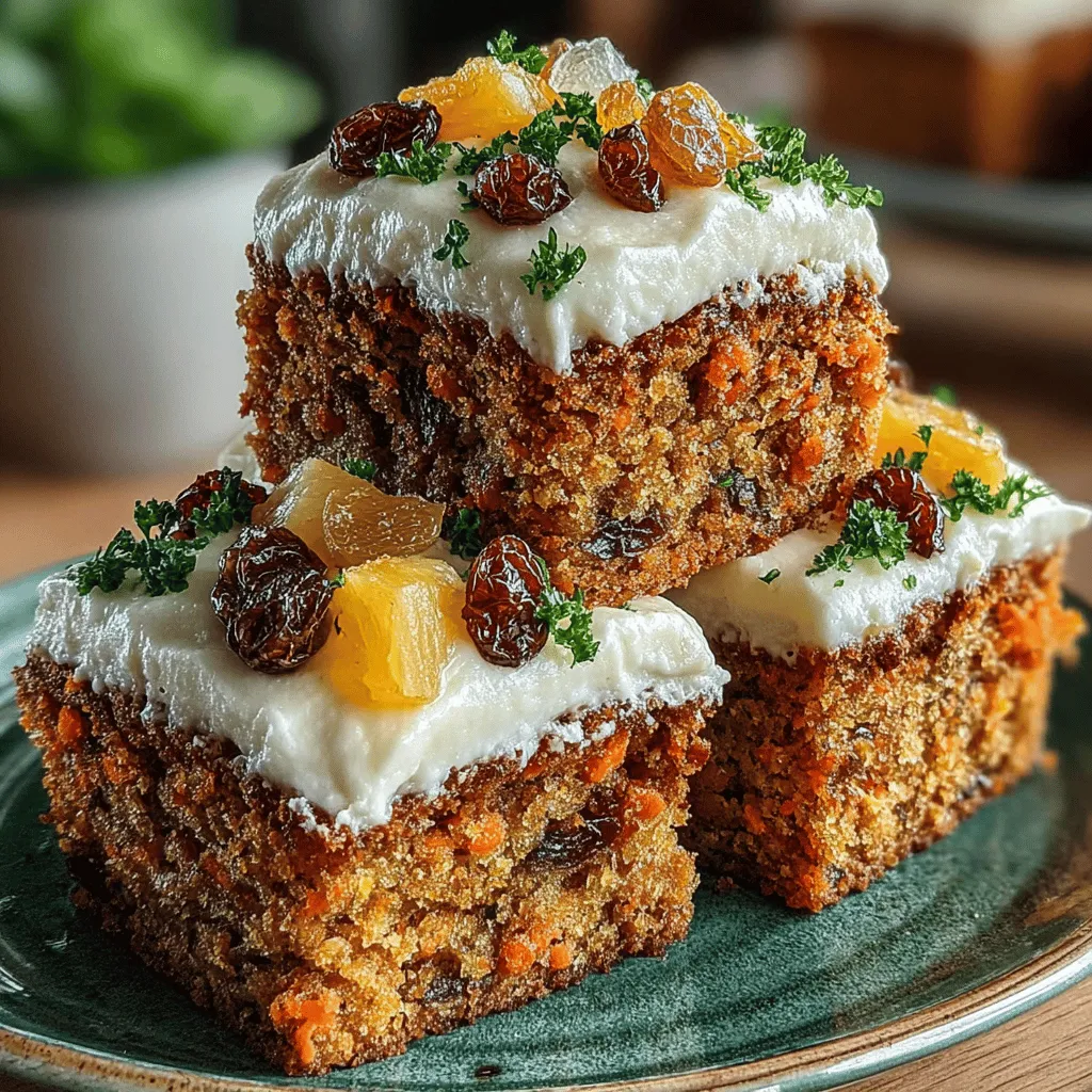 To create the perfect base for your mini carrot cake bars, focusing on the wet ingredients is essential. In this recipe, we use a combination of vegetable oil and sugars to ensure that your bars are moist and tender. The oil not only adds moisture but also contributes to that delightful soft texture that makes these bars irresistible. When combined with brown sugar, which adds a hint of caramel flavor, and granulated sugar for sweetness, you'll achieve a beautifully balanced mixture that sets the stage for the addition of carrots and pineapple.