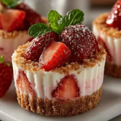 As the sun begins to shine brighter and temperatures rise, there's nothing quite like a refreshing dessert to complement the warm weather. One such delightful treat that perfectly fits the bill is the Frosty Strawberry Cheesecake Crust Bites. These little bites of bliss are not only a feast for the eyes with their vibrant colors but also provide a creamy, fruity flavor that tantalizes the taste buds. Ideal for summer picnics, birthday parties, or casual family gatherings, these bites are a versatile addition to any dessert table.