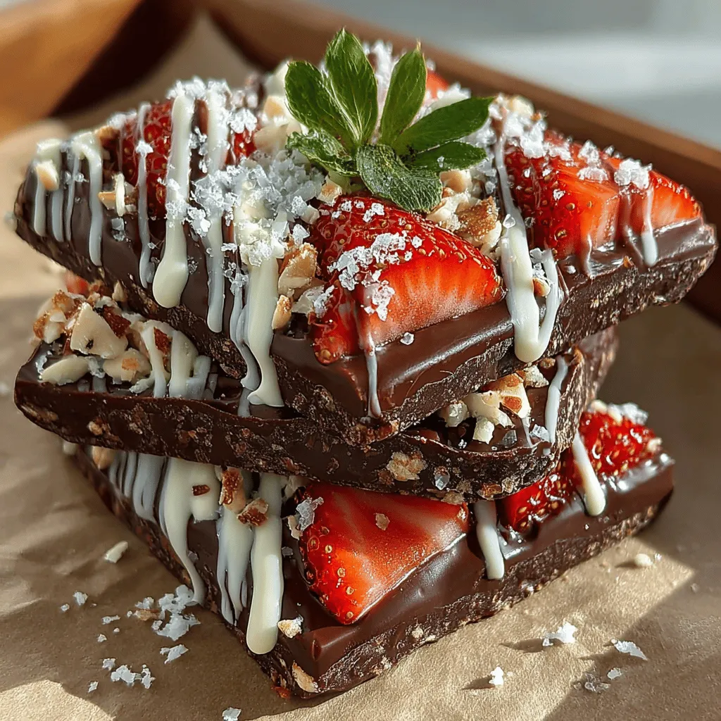 To create the perfect Frozen Chocolate Strawberry Bark, it's essential to understand the role of each ingredient. Here’s a closer look at the key components that contribute to this delicious dessert.
