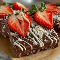 To create the perfect Frozen Chocolate Strawberry Bark, it's essential to understand the role of each ingredient. Here’s a closer look at the key components that contribute to this delicious dessert.