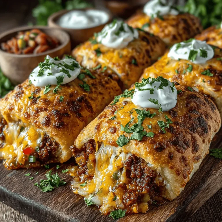 If you're looking for a delicious and satisfying dish that combines the comfort of cheesy goodness with the heartiness of chili, look no further than Cheesy Chili Stuffed Crescent Rolls. These delightful creations are not just a treat for the taste buds; they are also versatile enough to serve as appetizers for your next gathering, hearty snacks for game day, or even a quick meal on a busy weeknight. With their golden, flaky exterior enveloping a mouthwatering filling of chili, cheese, and fresh vegetables, these rolls are sure to become a favorite in your household.