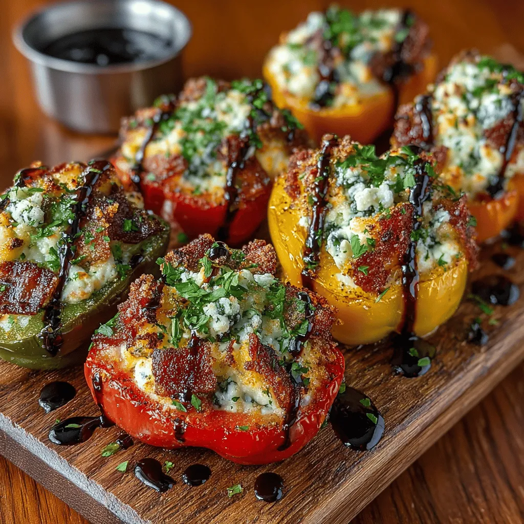 Before diving into the preparation of our Stuffed Charcuterie Board Peppers, it's essential to preheat your oven. Preheating ensures that the peppers cook evenly and thoroughly, allowing the filling to meld beautifully with the sweet pepper's essence. Set your oven to 375°F (190°C) and allow it to reach the desired temperature while you prepare the peppers and filling. This step is crucial for achieving a perfectly cooked dish with a delightful texture.