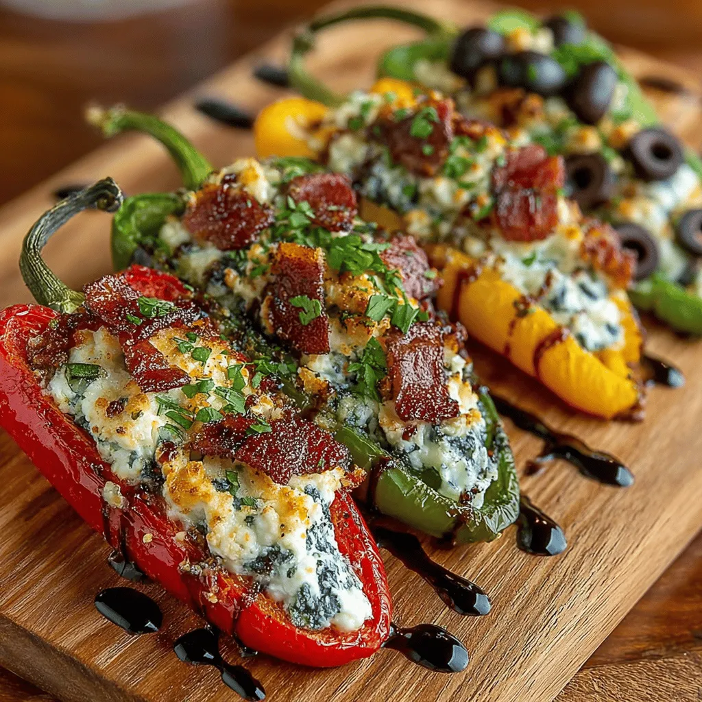 Before diving into the preparation of our Stuffed Charcuterie Board Peppers, it's essential to preheat your oven. Preheating ensures that the peppers cook evenly and thoroughly, allowing the filling to meld beautifully with the sweet pepper's essence. Set your oven to 375°F (190°C) and allow it to reach the desired temperature while you prepare the peppers and filling. This step is crucial for achieving a perfectly cooked dish with a delightful texture.