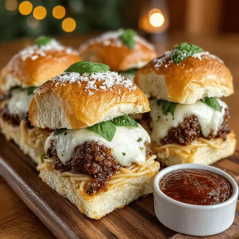 In the realm of culinary creativity, few dishes can rival the charm of Mini Spaghetti and Meatball Sliders. This delightful recipe marries the rich, comforting flavors of classic Italian spaghetti and meatballs with the fun, shareable format of sliders, creating a dish that is perfect for any occasion. Whether you're hosting a casual gathering, planning a festive party, or simply looking for a unique family dinner option, these sliders offer a playful twist on beloved favorites.