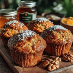 In the world of baked goods, muffins often strike the perfect balance between indulgence and healthfulness. Our Wholesome Carrot Coconut Oat Muffins are not just delicious but also packed with nutrients. These delightful morsels are an excellent way to incorporate wholesome ingredients into your diet, making them an ideal choice for breakfast, an afternoon snack, or even a post-workout treat. With their moist texture, natural sweetness, and a wonderful blend of flavors, these muffins are sure to please both your taste buds and your health-conscious side.