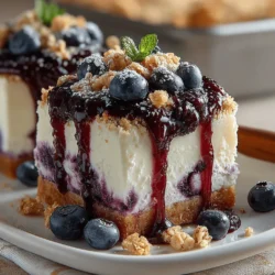 Frozen desserts have long captured the hearts of food lovers around the world. With their delightful textures and refreshing flavors, they provide a perfect solution for hot summer days or a sweet indulgence any time of the year. Among the myriad of frozen treats, one recipe stands out for its vibrant colors and harmonious balance of flavors: Frozen Blueberry Vanilla Swirl Slices. This dessert not only tantalizes the taste buds but also serves as a nutritious option, making it a popular choice for health-conscious individuals and families alike.