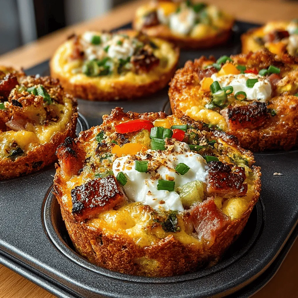 Start your day with a delicious burst of flavor by making Savory Ham & Cheese Breakfast Cups. These delightful little treats are not only easy to prepare but also packed with protein and essential nutrients, making them a perfect breakfast option for busy mornings. Whether you're meal prepping for the week or hosting a brunch gathering, these breakfast cups are versatile, satisfying, and sure to please everyone at the table.