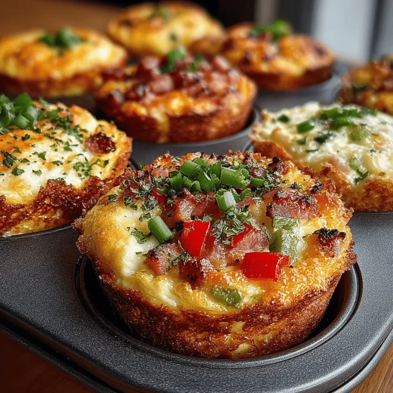 Start your day with a delicious burst of flavor by making Savory Ham & Cheese Breakfast Cups. These delightful little treats are not only easy to prepare but also packed with protein and essential nutrients, making them a perfect breakfast option for busy mornings. Whether you're meal prepping for the week or hosting a brunch gathering, these breakfast cups are versatile, satisfying, and sure to please everyone at the table.