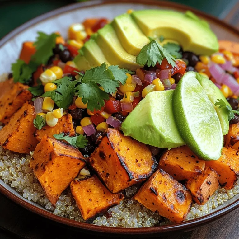 - 2 medium sweet potatoes, peeled and diced - 1 can (15 oz) black beans, rinsed and drained - 1 cup corn (fresh, frozen, or canned) - 1 red bell pepper, diced - 1 small red onion, diced - 3 cloves garlic, minced - 2 tablespoons olive oil - 1 teaspoon ground cumin - 1 teaspoon smoked paprika - 1 teaspoon chili powder (optional for heat) - Salt and pepper, to taste - Fresh cilantro, for garnish (optional) - Lime wedges, for serving (optional)