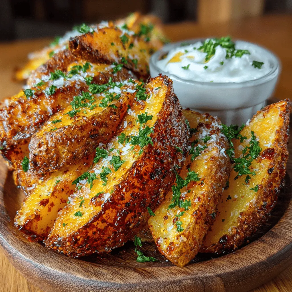 The allure of Golden Crunch Air Fryer Potato Wedges lies in their perfect balance of crispiness and tenderness. Each wedge boasts a golden exterior that promises a satisfying crunch, while the interior remains fluffy and tender. Whether served as a side dish, a party snack, or a movie night treat, these wedges are versatile enough to complement any meal or occasion.