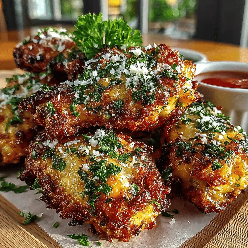 To create the perfect Crispy Garlic Parmesan Wings, it's essential to understand the key ingredients that contribute to their flavor and texture.