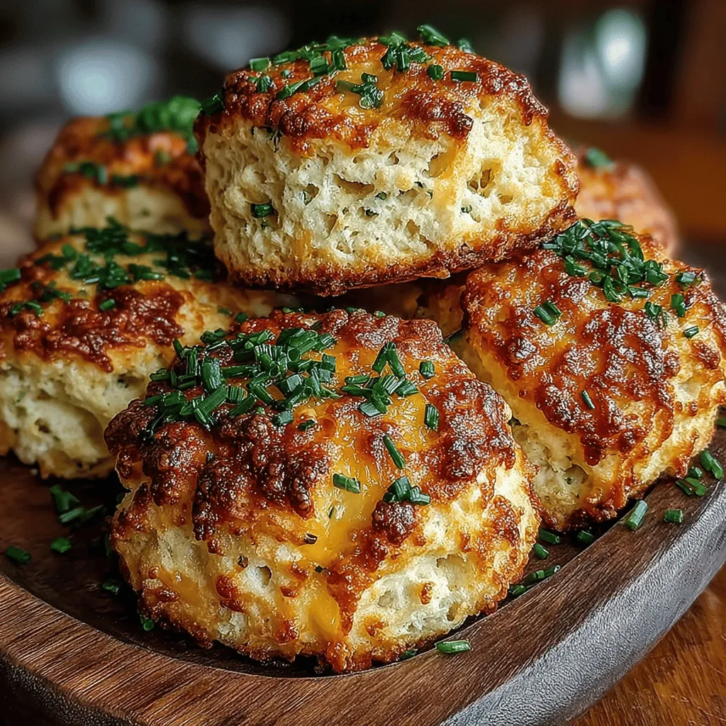 - 2 cups all-purpose flour - 1 tablespoon baking powder - 1 teaspoon salt - 1/2 teaspoon black pepper - 1/4 cup unsalted butter, chilled and cubed - 1 cup sharp cheddar cheese, shredded - 1/2 cup onion, finely chopped - 2 tablespoons chives, chopped (optional) - 3/4 cup whole milk - 1 egg (for egg wash)