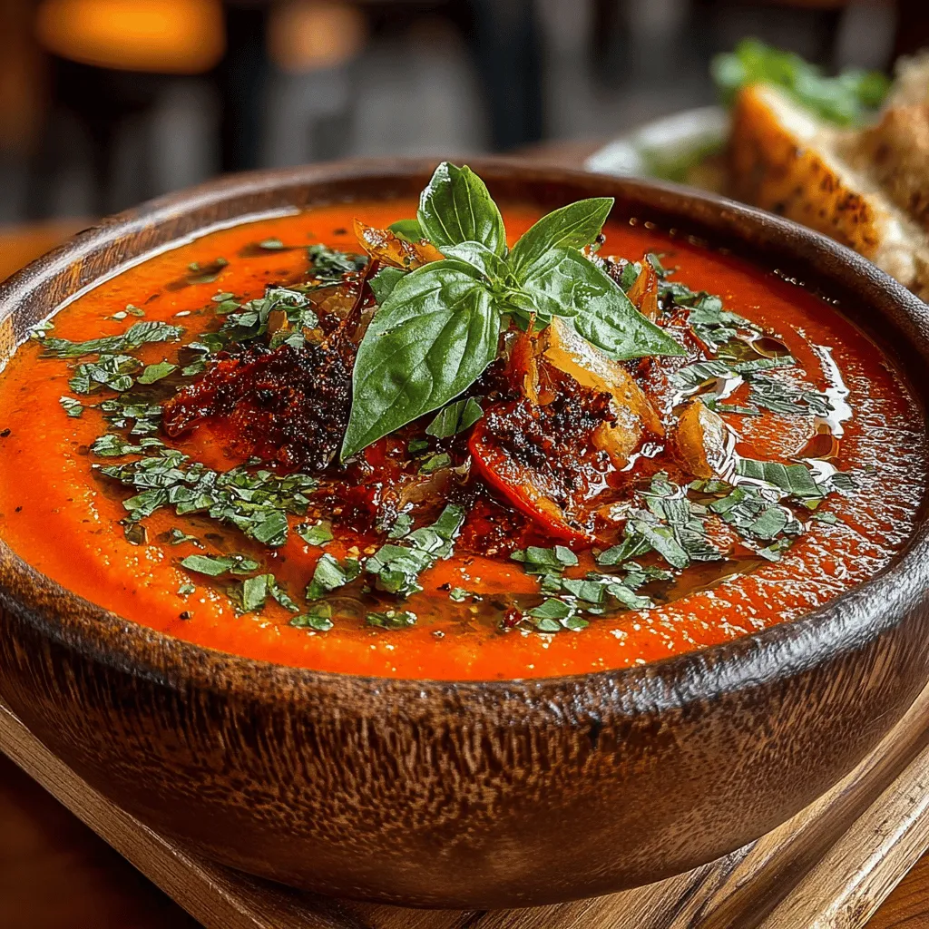 Creating the perfect creamy roasted red pepper soup starts with understanding its primary components. The main ingredients of this soup include: