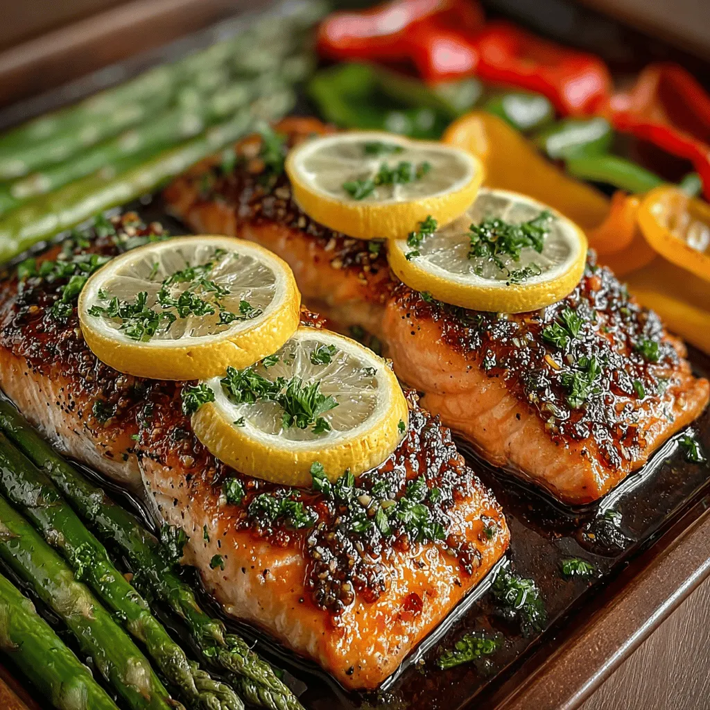 In today's fast-paced world, the appeal of sheet pan recipes cannot be overstated. These culinary gems offer a unique blend of convenience and flavor, making them perfect for busy individuals and families alike. Among the myriad of options available, Zesty Lemon Garlic Salmon & Veggies emerges as a standout dish that encapsulates the essence of vibrant, healthy cooking. This recipe not only showcases the bold flavors of fresh lemon, aromatic garlic, and colorful vegetables but also emphasizes simplicity, allowing even novice cooks to create a meal that feels gourmet.