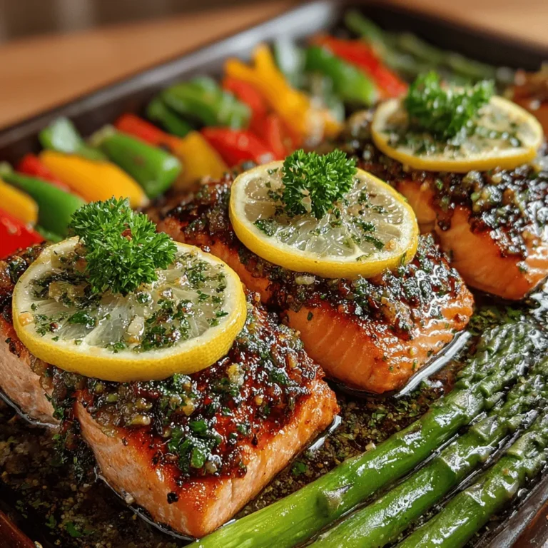In today's fast-paced world, the appeal of sheet pan recipes cannot be overstated. These culinary gems offer a unique blend of convenience and flavor, making them perfect for busy individuals and families alike. Among the myriad of options available, Zesty Lemon Garlic Salmon & Veggies emerges as a standout dish that encapsulates the essence of vibrant, healthy cooking. This recipe not only showcases the bold flavors of fresh lemon, aromatic garlic, and colorful vegetables but also emphasizes simplicity, allowing even novice cooks to create a meal that feels gourmet.