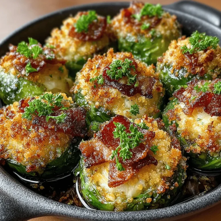 Crispy Bacon & Brussels Bliss is a delightful dish that perfectly marries the savory richness of bacon with the earthy flavor of Brussels sprouts. This recipe has gained significant popularity among food enthusiasts, thanks to its appealing taste and simple preparation. Brussels sprouts, once viewed as a sidelined vegetable, have enjoyed a renaissance in recent years. Their unique flavor profile becomes even more pronounced when paired with the crispy, salty goodness of bacon, creating a dish that is not only delicious but also visually appealing.