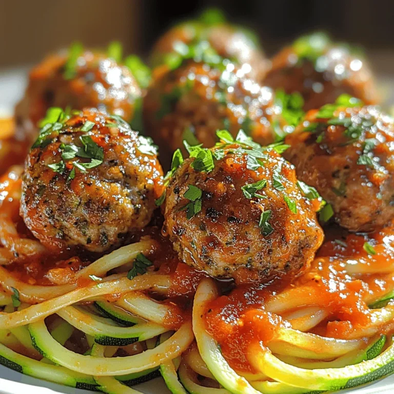 In today’s fast-paced world, finding nutritious meals that can be prepared quickly is a challenge many face. The good news is that healthy eating doesn’t have to be time-consuming or complicated. One standout option is the Zesty Air Fryer Meatballs with Zucchini Noodles, a recipe that combines the benefits of air frying with the freshness of zucchini to create a dish that is both satisfying and health-conscious. This meal is perfect for busy weeknights, offering a low-carb alternative that is both flavorful and easy to prepare.