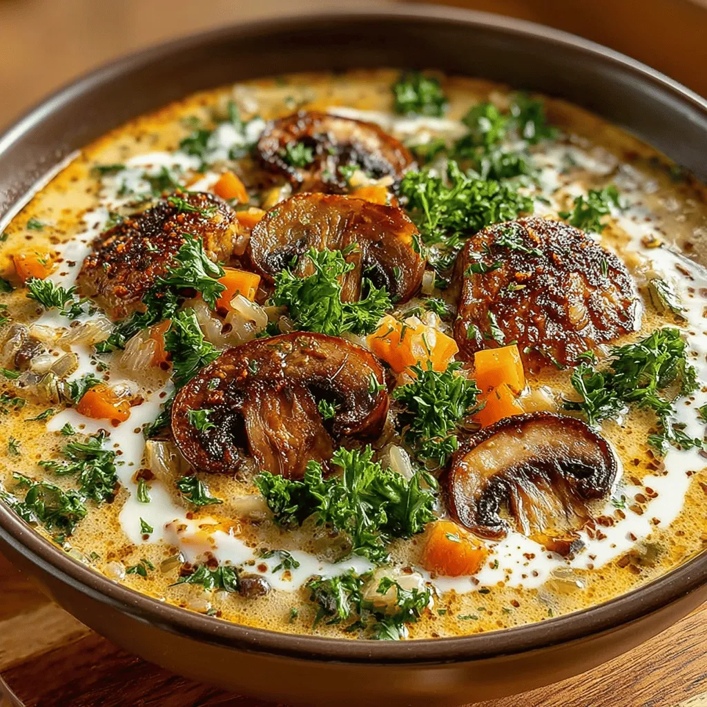 At the heart of every great soup lies a foundation of quality ingredients. In this creamy wild rice and mushroom soup, we celebrate a selection of nourishing components that not only elevate the taste but also contribute to your health.