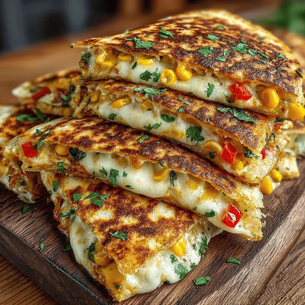 Cheesy Veggie Delight Quesadillas are the perfect solution for a quick, healthy, and family-friendly meal. With their delightful combination of flavors and textures, these quesadillas are not only appealing to adults but also to kids, making them a hit at the dinner table. The versatility of the ingredients allows for easy customization based on personal preferences or what you have on hand. Additionally, preparing these quesadillas in an air fryer means you can achieve a crispy, golden exterior without the need for excess oil, making this dish even more appealing. Whether you're looking for a satisfying weeknight dinner or a simple snack, Cheesy Veggie Delight Quesadillas are sure to please.