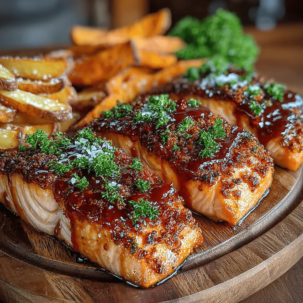 Air frying has rapidly gained popularity in home kitchens due to its ability to produce crispy and flavorful dishes with significantly less oil compared to traditional frying methods. This cooking technique is not only healthier but also faster, making it an ideal choice for busy weeknight dinners. In this recipe, we’ll be preparing Air Fryer BBQ Salmon with Sweet Potato Wedges—an easy-to-make dish that is both nutritious and delicious.